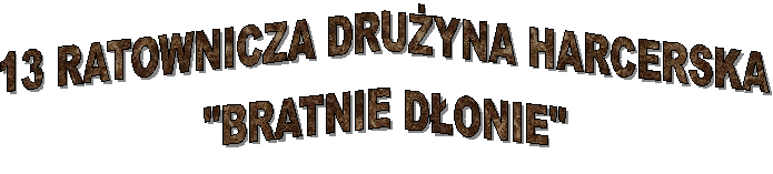 13 RATOWNICZA DRUYNA HARCERSKA
"BRATNIE DONIE"