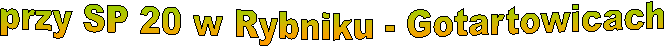 przy SP 20 w Rybniku - Gotartowicach
